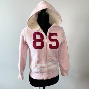 Tommy Hilfiger Pink Girl Sweatshirt Hoodie Zipper sz Medium 8-10